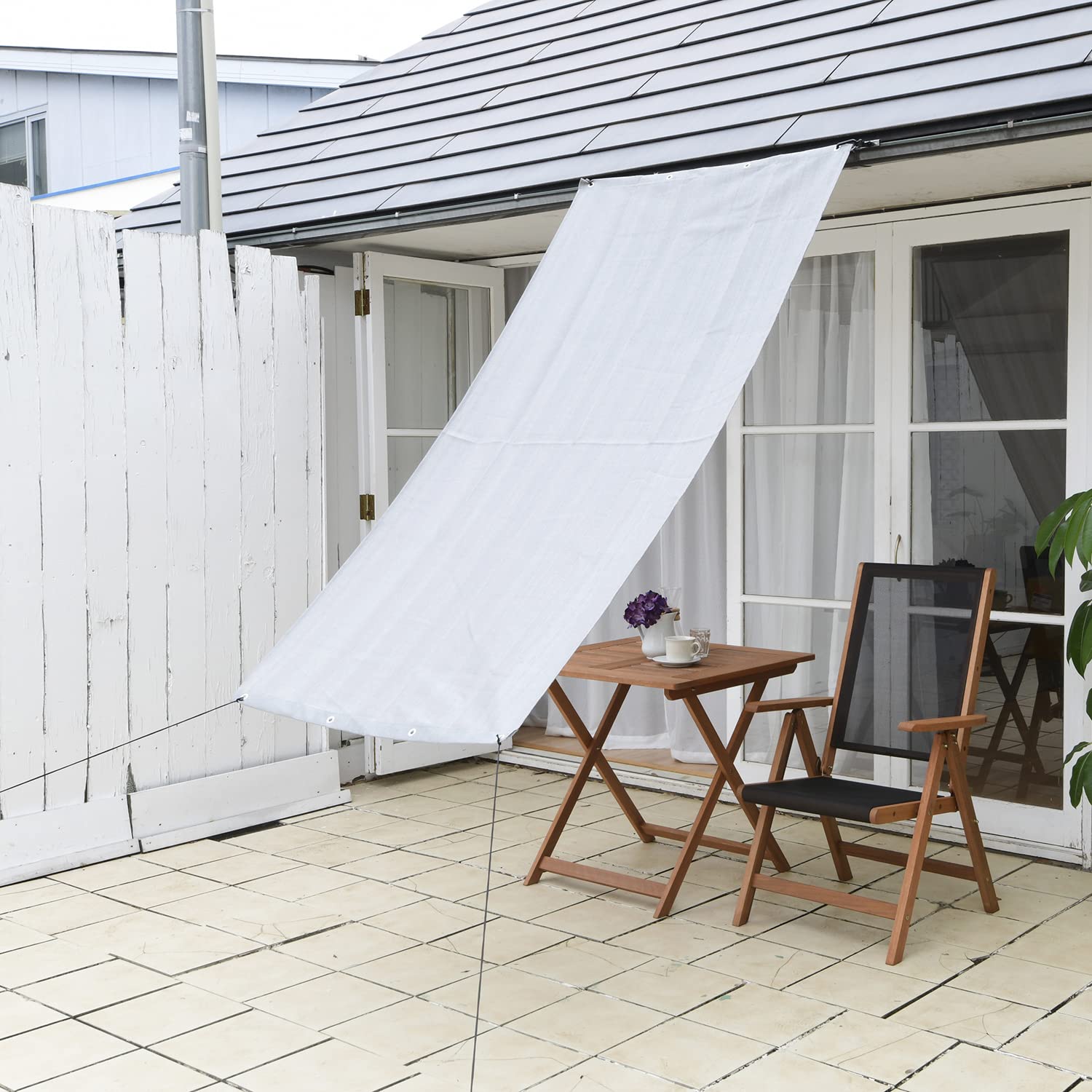 お願いします。 Amazon.co.jp: 山善(YAMAZEN) 日よけ シェード 2×2m 高通気性 全