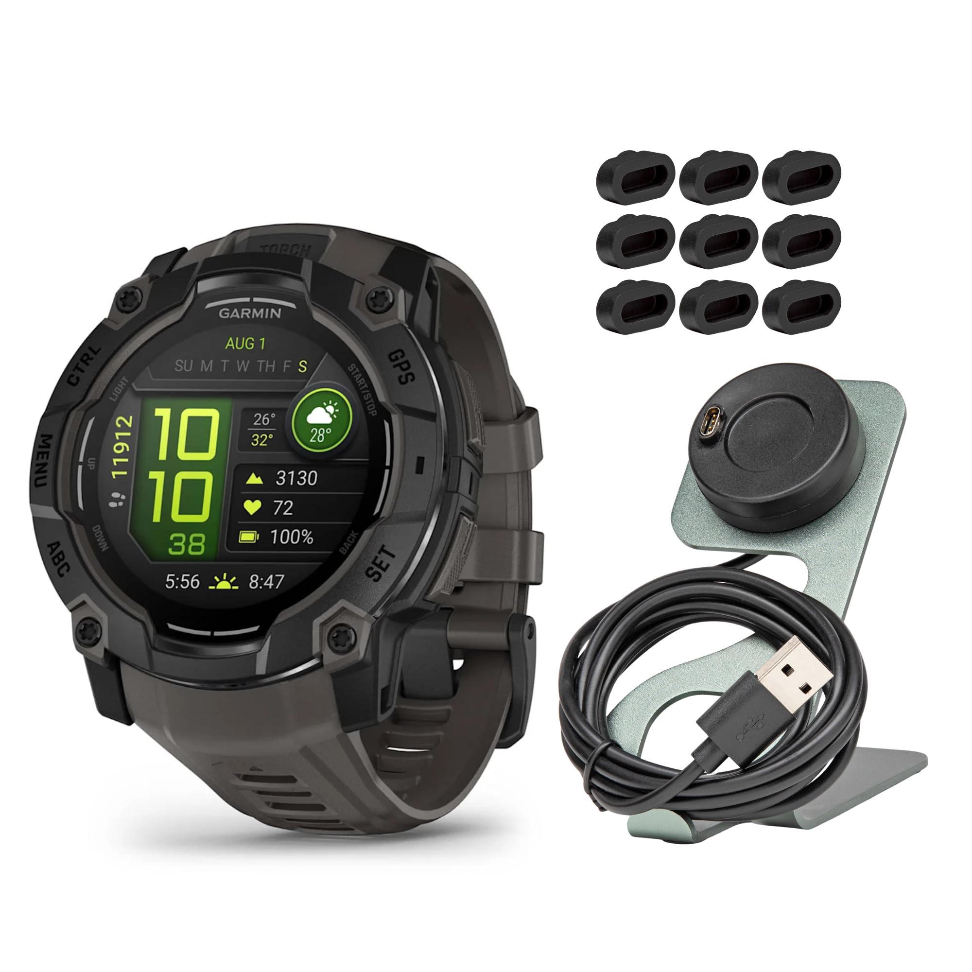 Amazon.co.jp: Garmin Instinct 3 50mm AMOLED GPSスマートウォッチ 