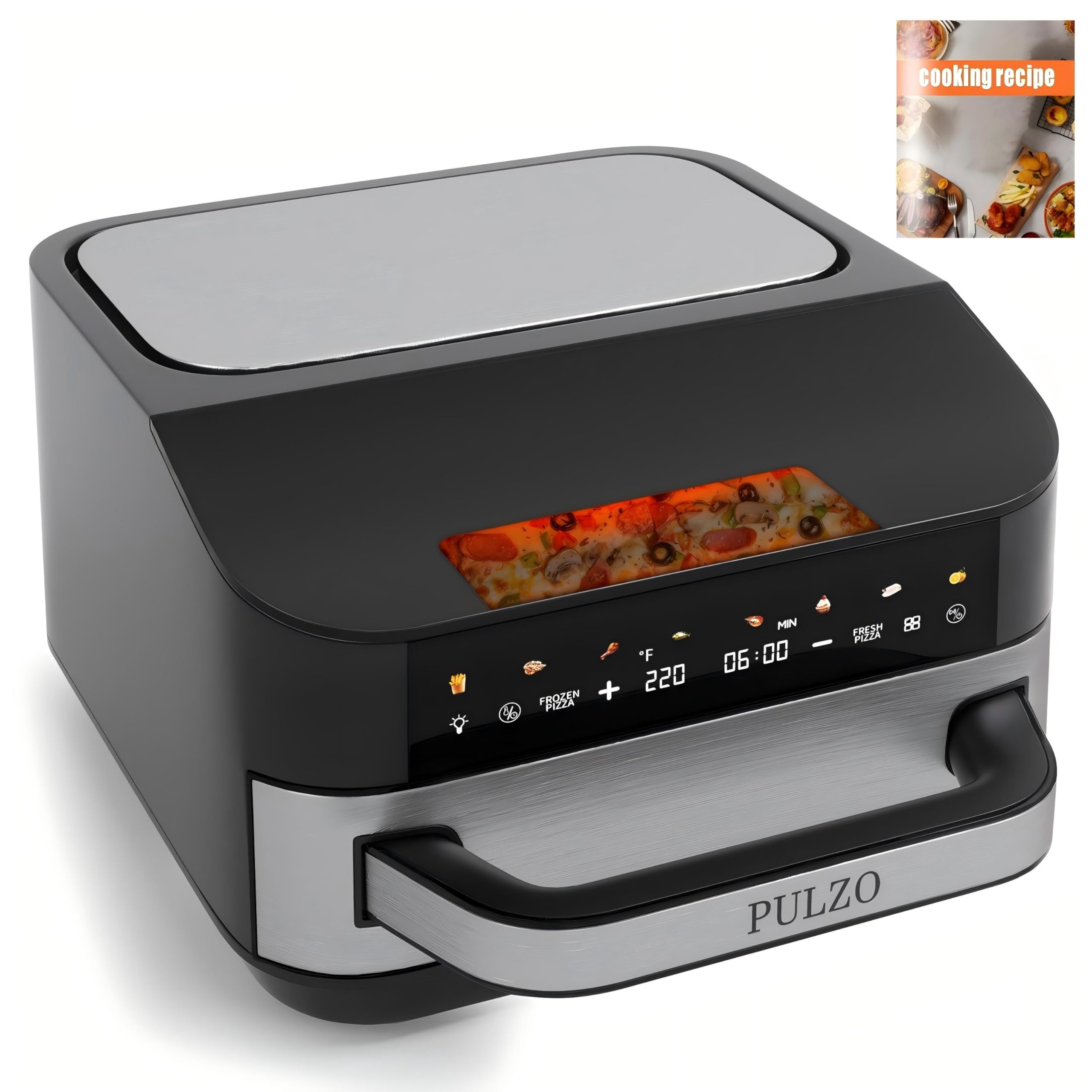 PULZO 7.4 Qt Digital Air Fryer, Large Family 13