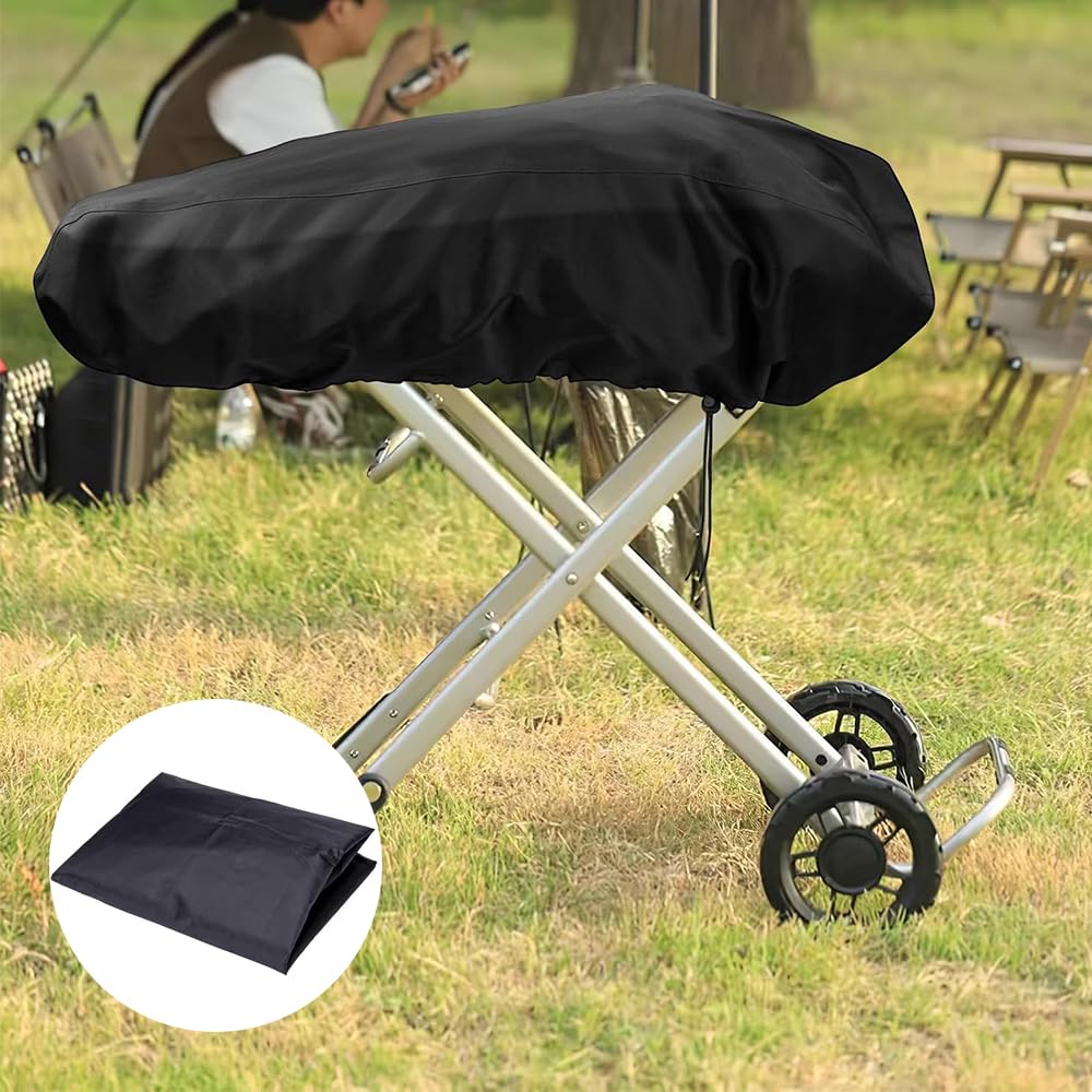 4 fundas para parrilla de tela Oxford, 101 x 49 x 25 cm, fundas para barbacoa, impermeables, para George Foreman en interiores y exteriores, para 7030 Traveler, Pro285X-BK, CGC-2030M, CGG-340