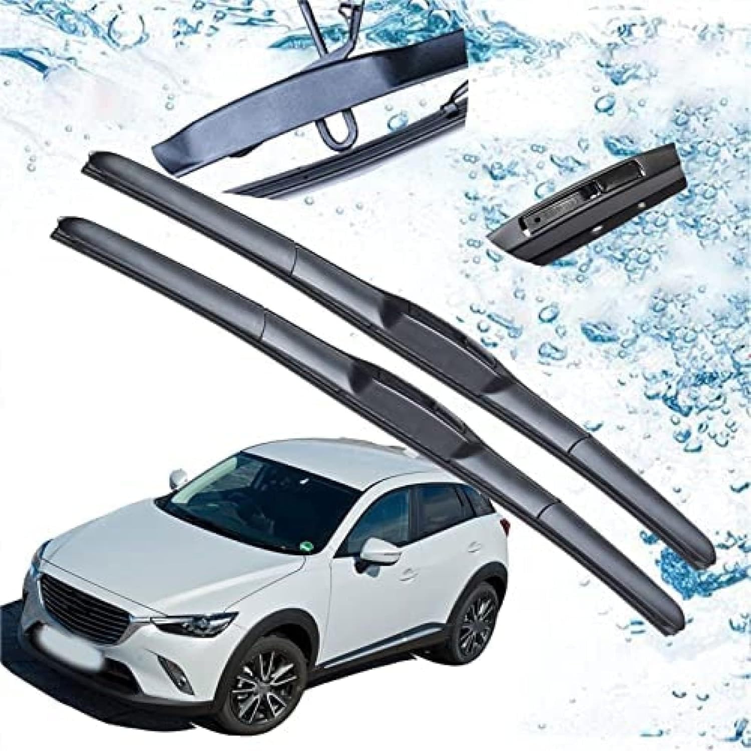 Oryginalny zestaw gumowa szyba wycieraczki do Mazda CX-3 2015 2016 2017 2018 2019 CX3 CX 3 DK, wycieraczki samochodowe