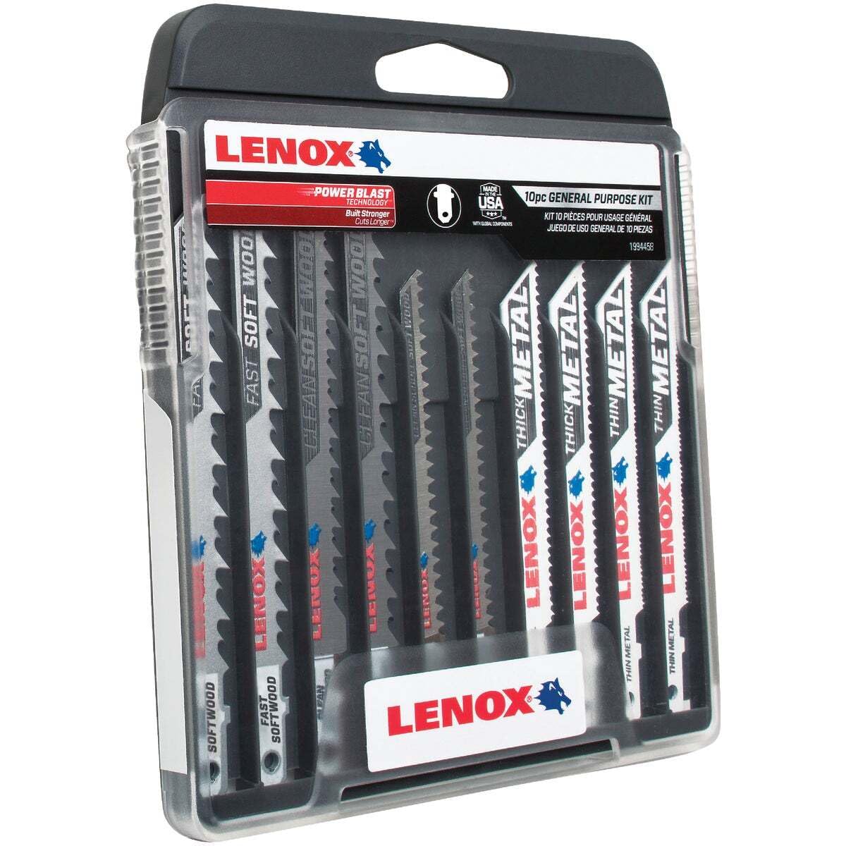 LENOX TOOLS T-Shank Jig Saw Blade Kit, 10-Piece