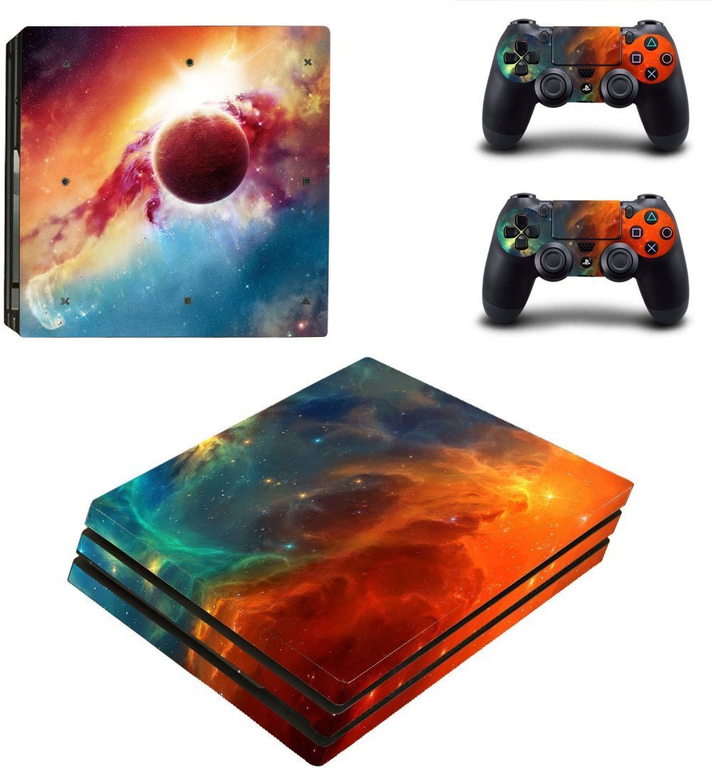 Elton Space-Galaxy-Universe-Stars Theme 3M Skin Sticker Cover for PS4 Pro Console and Controllers [video game] (B071KWH7X4) Amazon Price History, Amazon Price Tracker
