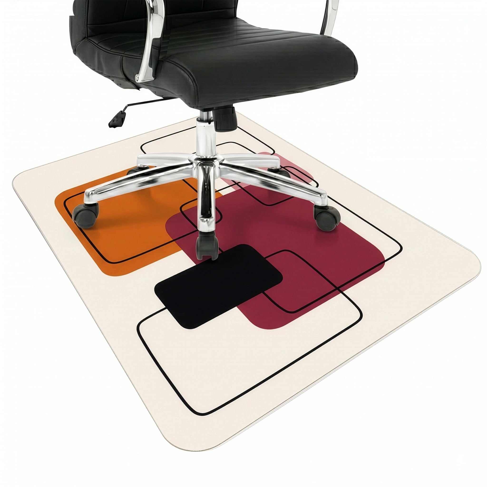 Floordirekt Bürostuhl Unterlage Design - Spezial-PVC - Bodenschutzmatte für Schreibtischstuhl Antirutsch für Büro & Homeoffice