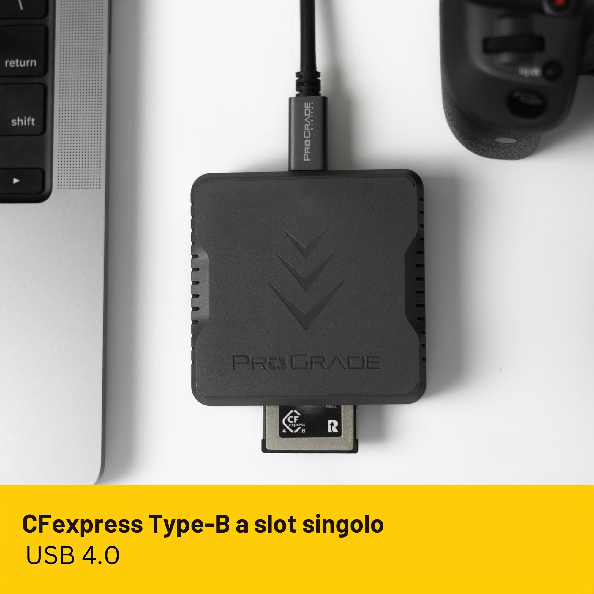 Lettore di schede di memoria a slot singolo CFexpress tipo B di ProGrade Digital | USB 4.0