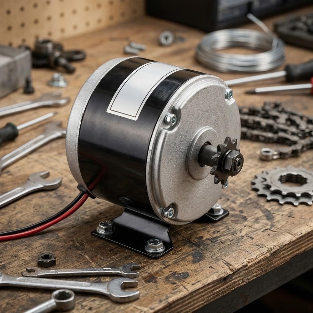 Moteur 24 V 250 W CC pour scooter électrique 11T pignon 6 mm