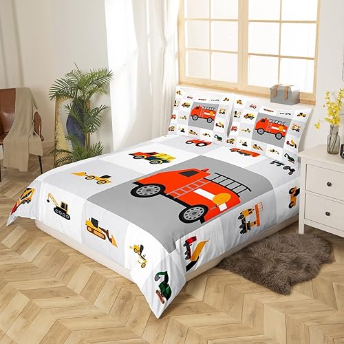 Miniatura 9 de Feelyou juego de funda de edredón y fundas de almohada de microfibra de poliéster suave para niños y niñas, diseño de mariposas, piñas, ciervos,