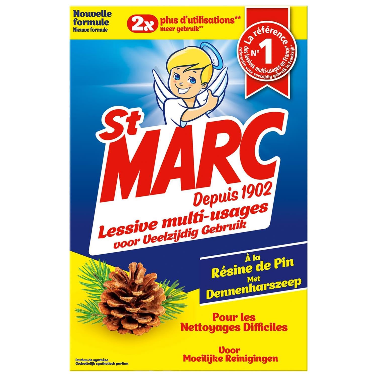 St Marc Multi-Purpose Laundry Detergent with Pine Resin – Pack of 3