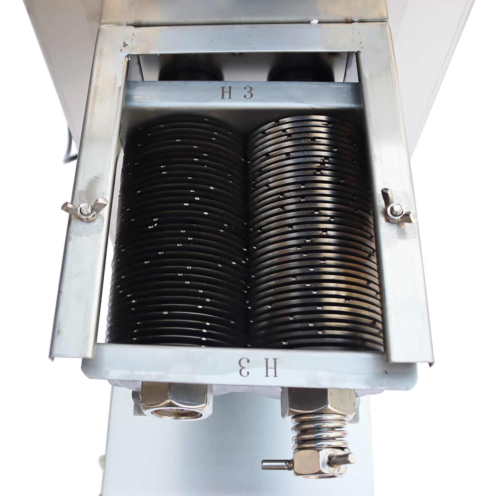 INTBUYING 7mm Meat Cutter Commercial Electric Slicer Shredded Diced for Steak Beef Pork Meat 5.7×3inch Feed Inlet QE