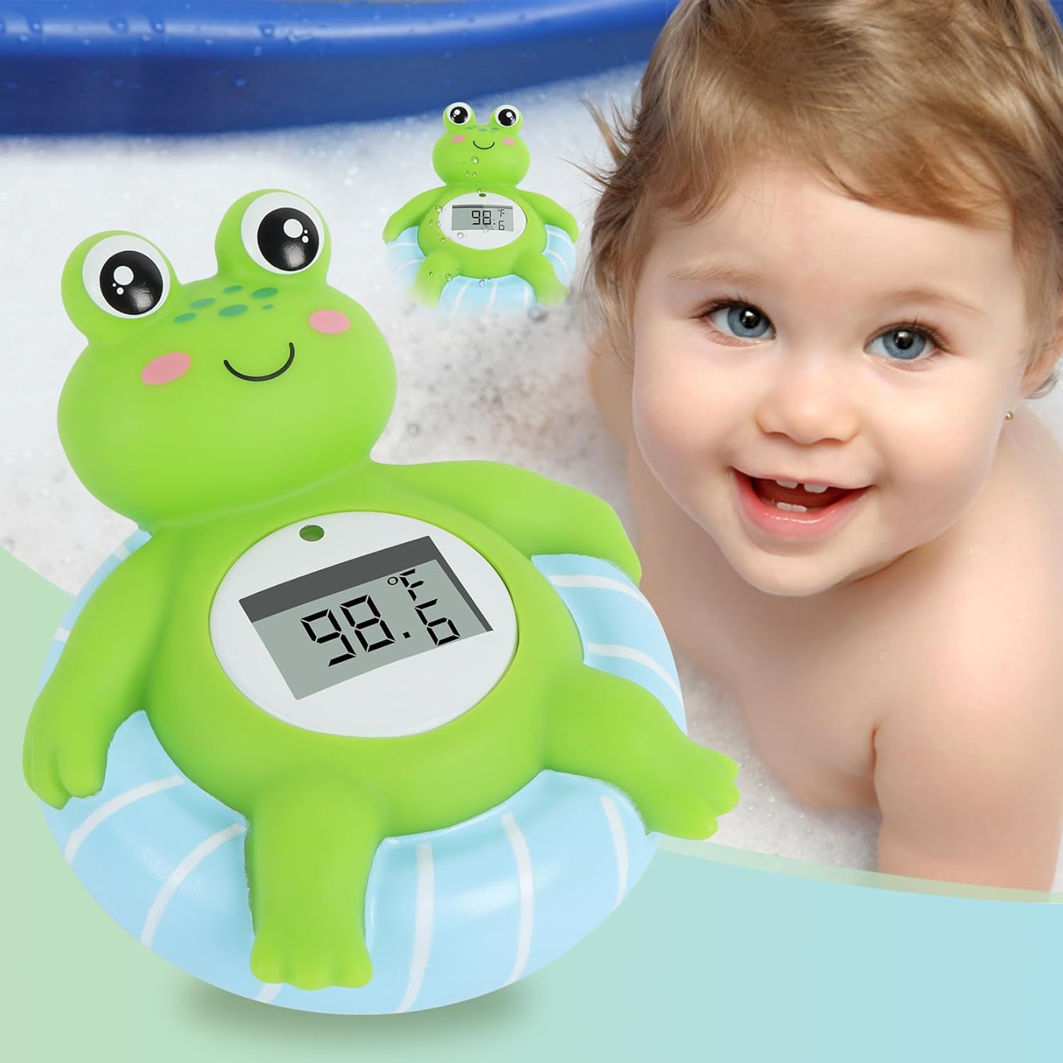 Pircaath Baby Bath Thermometer Floating Toy, Digital Bath