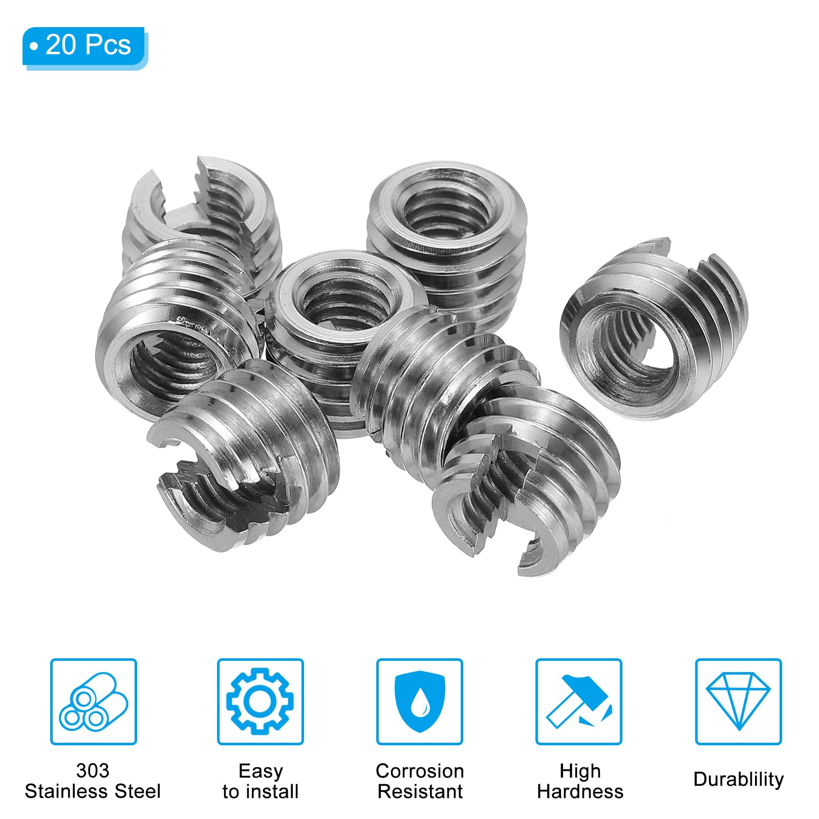 PATIKIL Self-Tapping Threaded Inserts - Image 3
