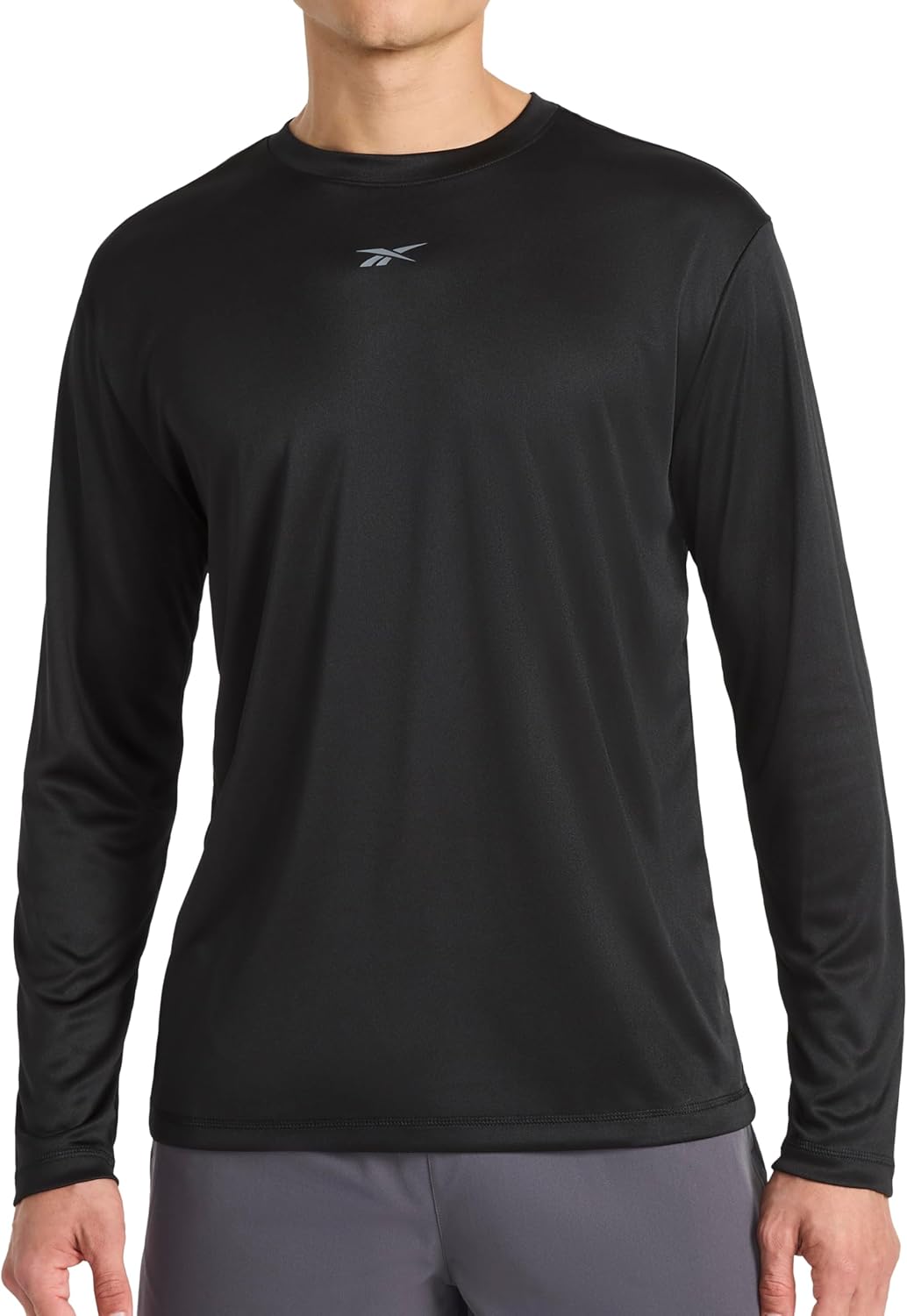 Reebok Mens Id Train Long Sleeve Tech Crewneck T-Shirt