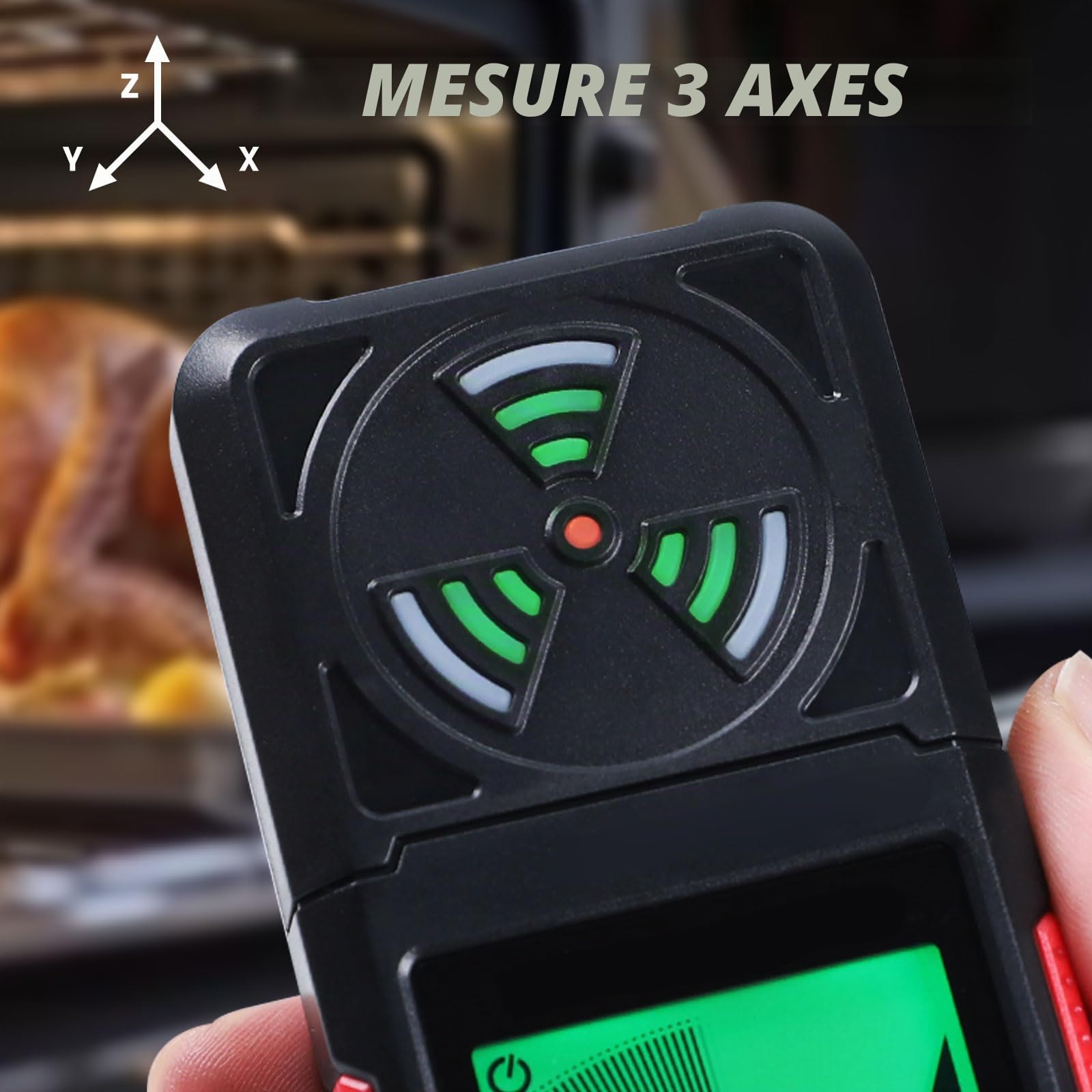 EMF Detecteur Portable 3 en 1 Détecteur Champ Électromagnétique EF RF MF avec Alarme pour Maison Bureau Inspections CEM Chasse aux Fantômes