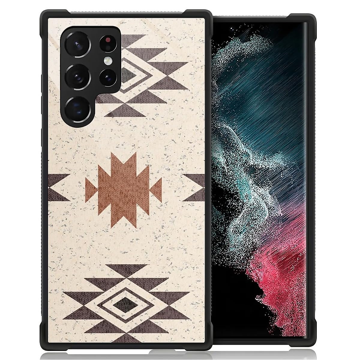 WANKBLC Compatible with Samsung Galaxy S23 Ultra Case, Shockproof Protective for Man Women Non-Slip for Samsung Galaxy S23 Ultra Crazy Pattern White