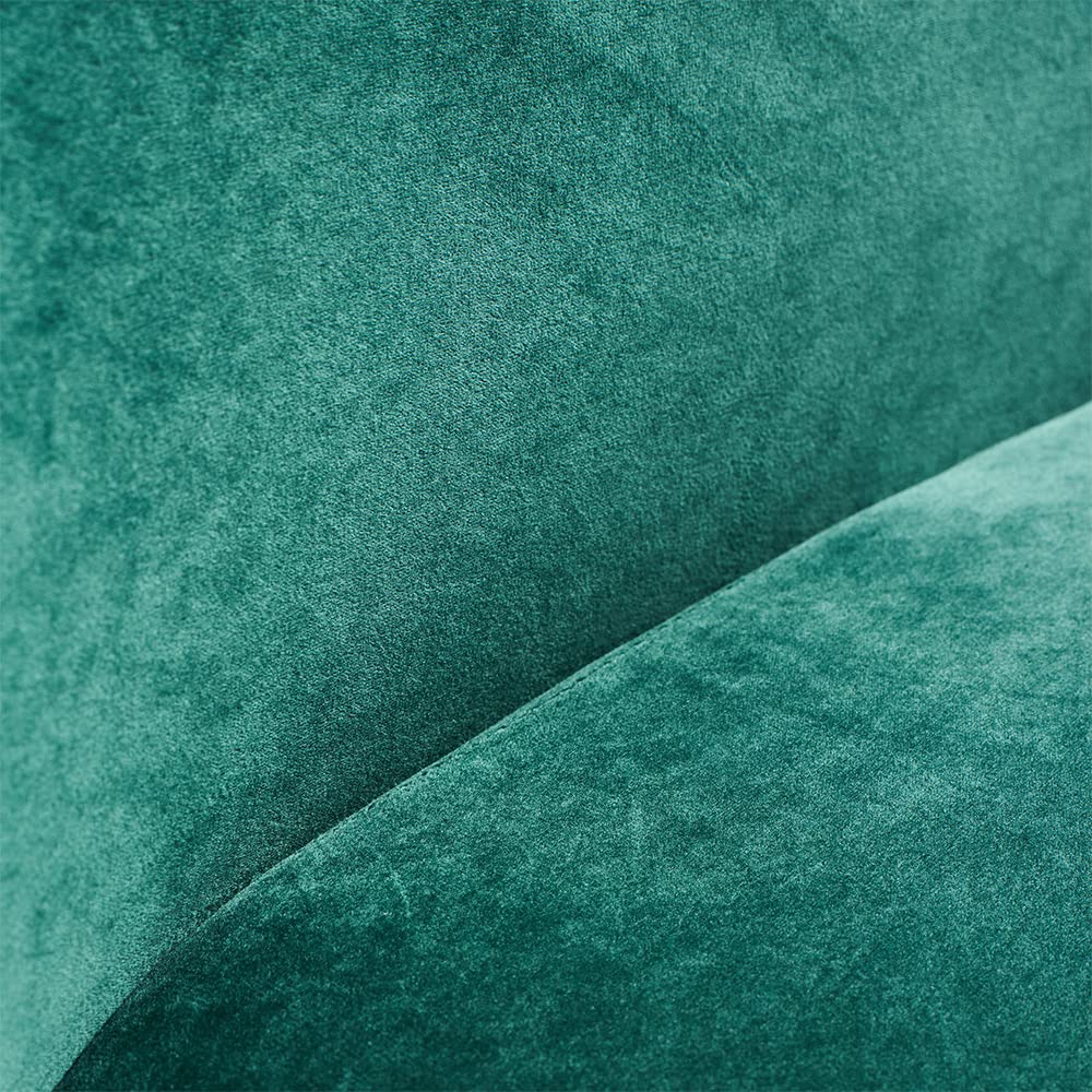 Divanetto verde, due posti, senza braccioli, in velluto - Panca da disimpegno, soggiorno, camera da letto o cabina armadio, (VERDE BOSCO) - Pronta consegna