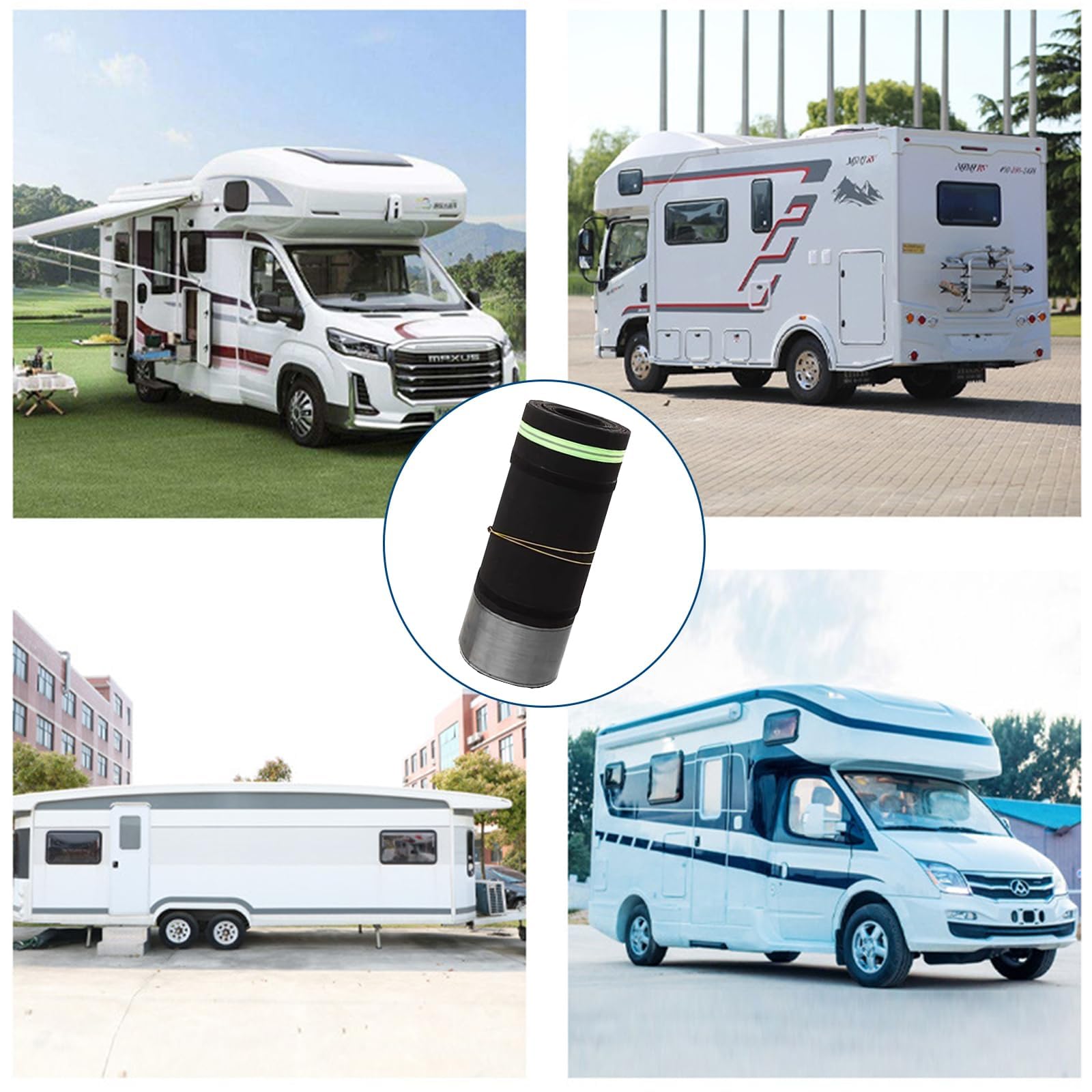 Battiscopa per Roulotte A Ralla,Prova del Vento E della Neve per Rimorchi di Viaggio Invernali, Accessori del Kit di Gonna del Camper Rimorchi di Viaggio,20m/65ft