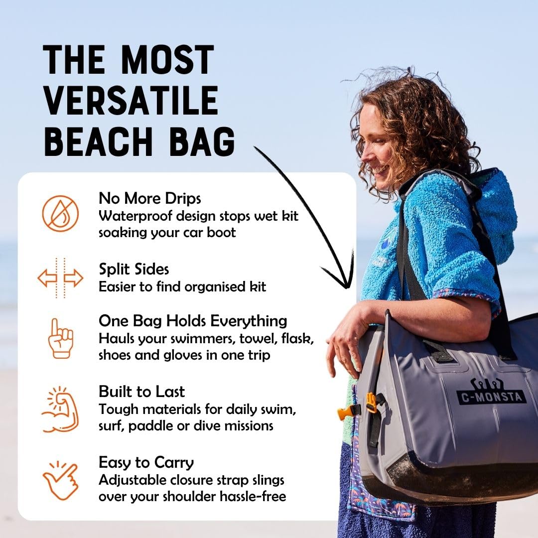 C-Monsta Bolsa húmeda y seca para trajes de neopreno, surf, buceo, deportes acuáticos