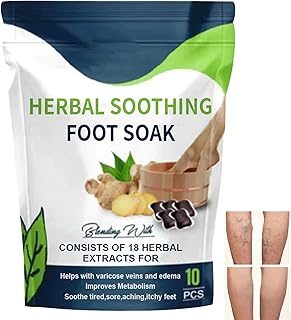 Herbal Foot Soak Beads,Herbal Shaping Foot Bath Bag,Herbal Relieve Stress Foot Bath Beads,Herbal Slimming Foot Bath Bag,Lymphatic Drainage Body Detox Foot Soak Beads for Men Women,10Pcs