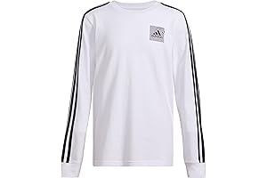 Boys' Long Sleeve Cotton Small Logo T-Shirt