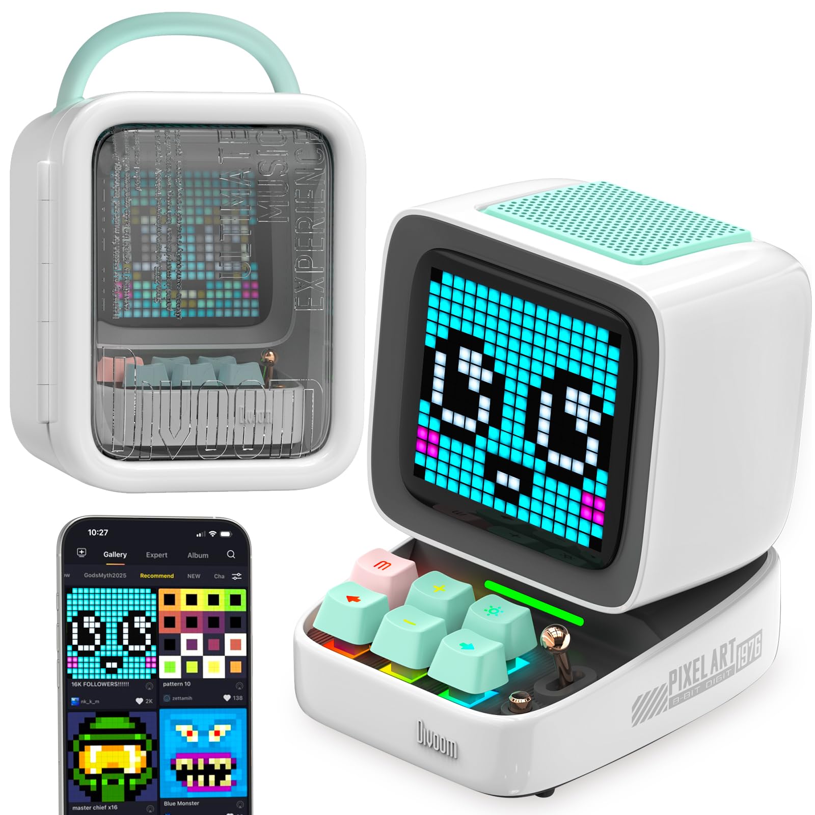 Divoom Ditoo-Proスピーカー ・Divoom Pixoo 64 Amazon.com: Divoom Pixoo-64, 64 X 64 LED Panel Display Frame