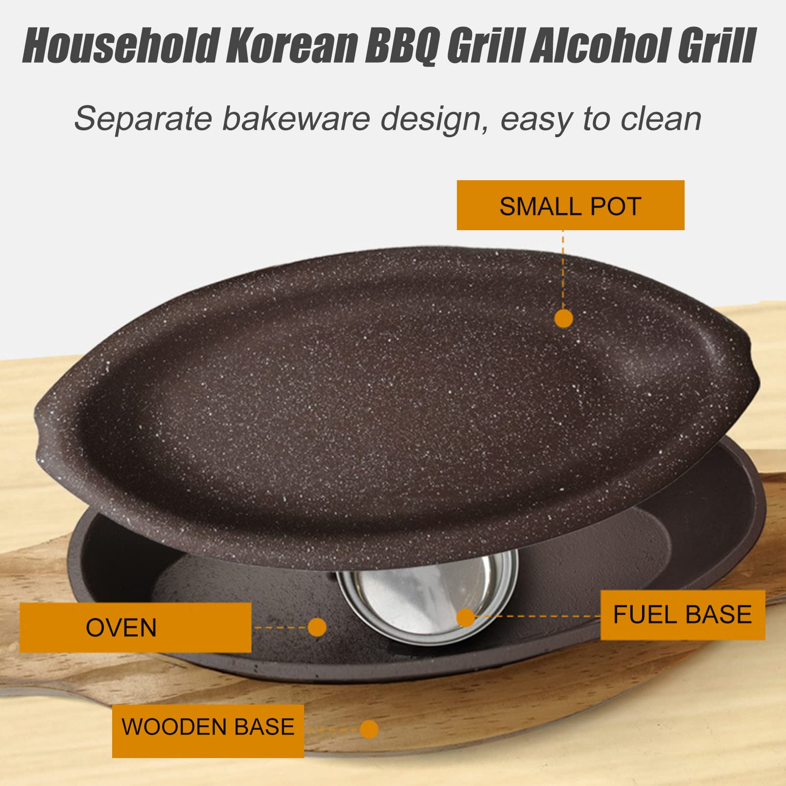 Griglia per Barbecue Coreana per Interni Griglia da Tavolo, Mini griglia Hibachi da Campeggio all'aperto con Base, Griglia Antiaderente Portatile Griglia Multifunzionale in Lega di Alluminio per STU