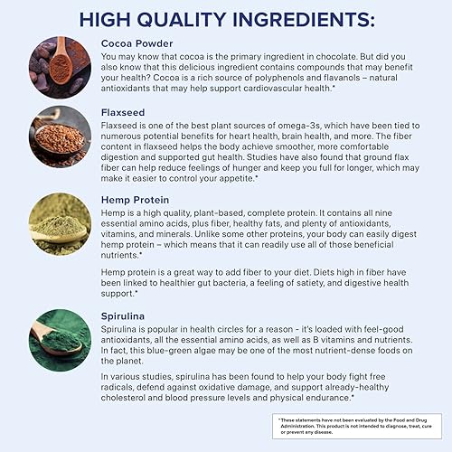 Miniatura 5 de Gundry MD Pro Plant Complete Shake Mezcla de proteínas vegetales de alta fibra 20 porciones chocolate