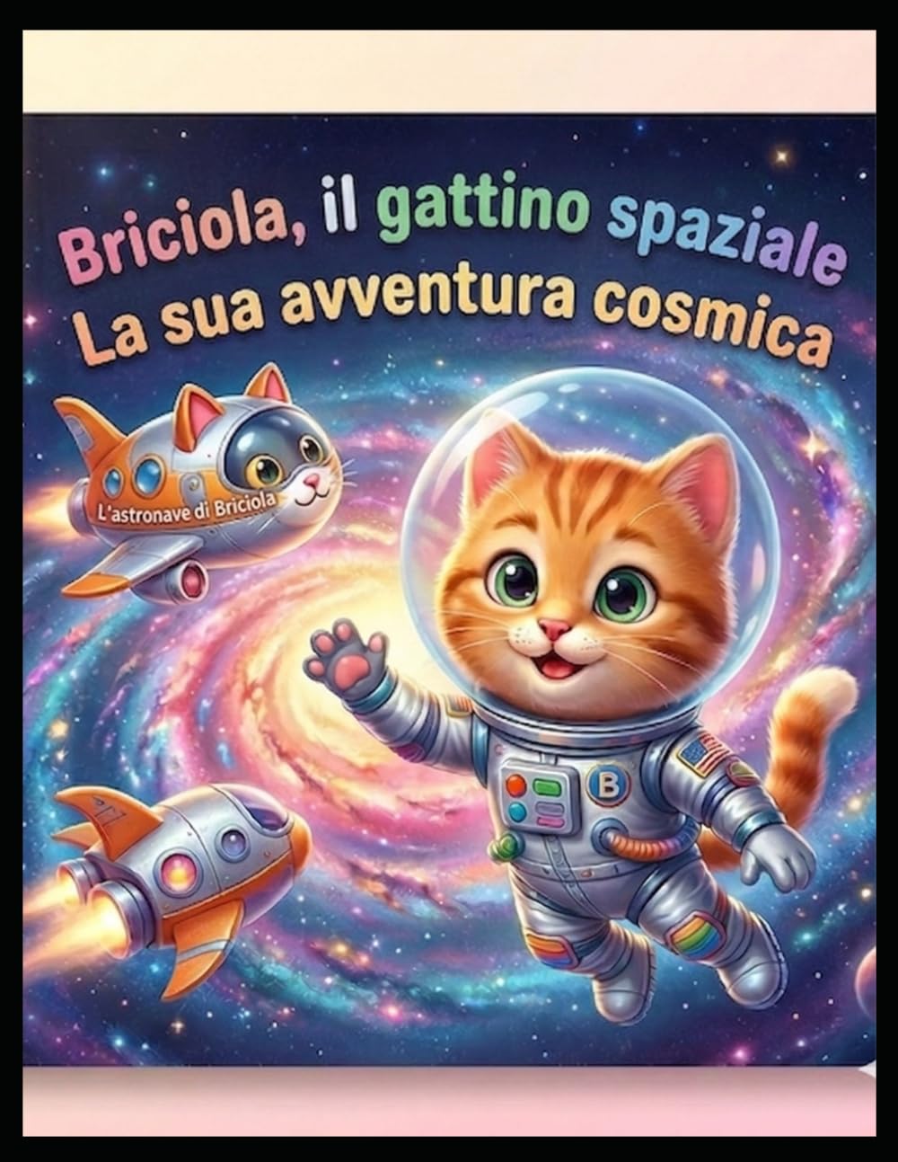 Briciola l'Astrogatto: Un'Avventura Spaziale Soffice ,,,Libro Illustrato per Bambini 3-5 Anni. Una storia sulla curiosità, l'amicizia e il momento della nanna.