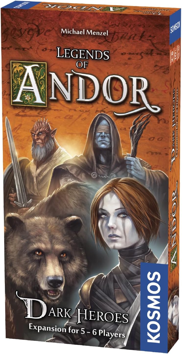 Thames & Kosmos Legends of Andor: Dark Heroes Expansion | Add-On for Base Game | Cooperative Fantasy Strategy | Ages 10+ | 2–6 Players | New Characters & Challenges