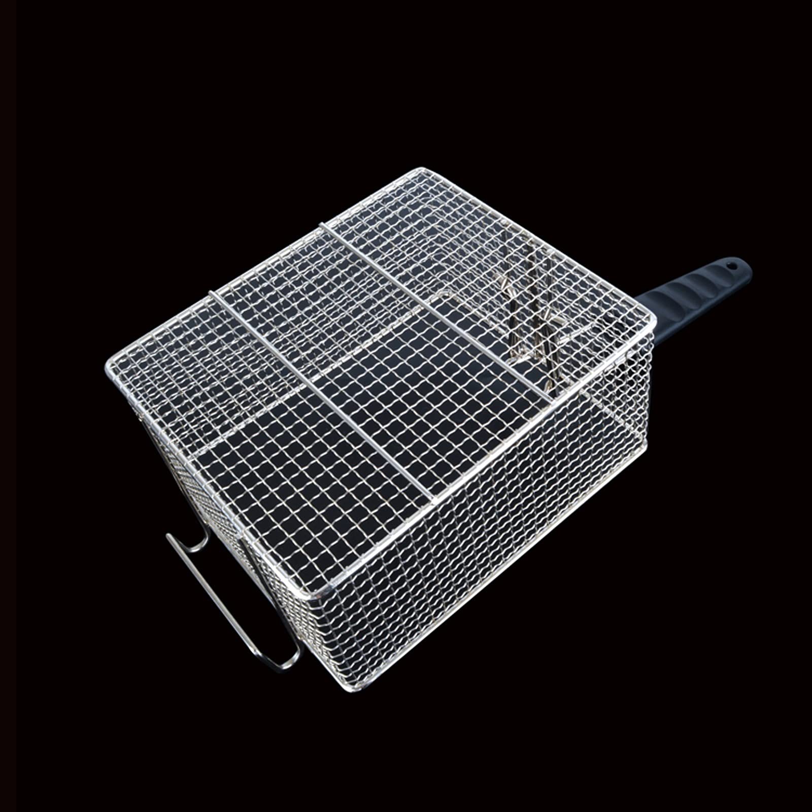 Cesta for freidora Cesta coladora Filtro de malla densificada Cuchara for espumadera Cesta for espumadera sólida de acero inoxidable con mango largo Adecuado for freír diariamente Cocer al va