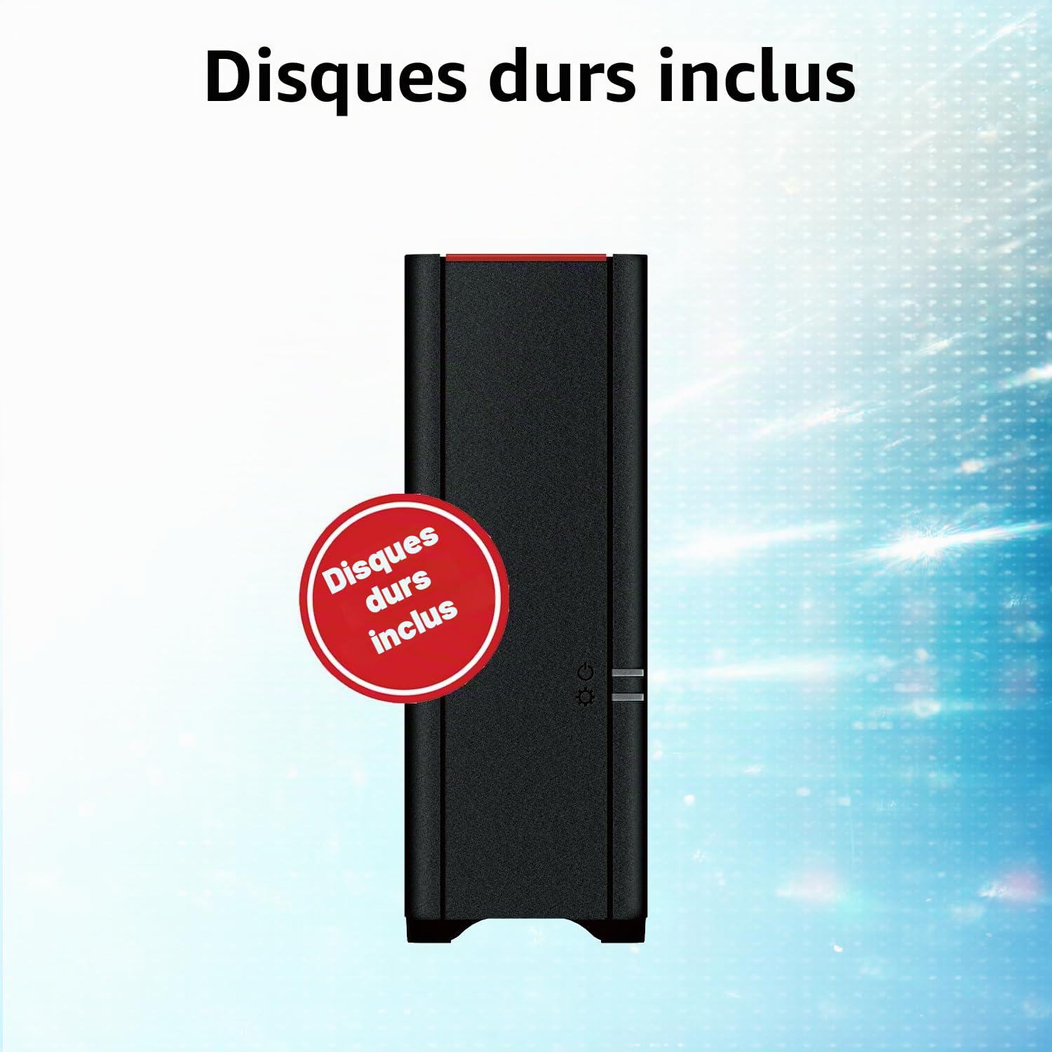 Buffalo LinkStation 210 Stockage réseau NAS à 1 Baie 4 to avec disques durs Inclus Stockage NAS Qui Fonctionne comme Un Cloud Domestique ou Un périphérique de Stockage réseau pour la Maison