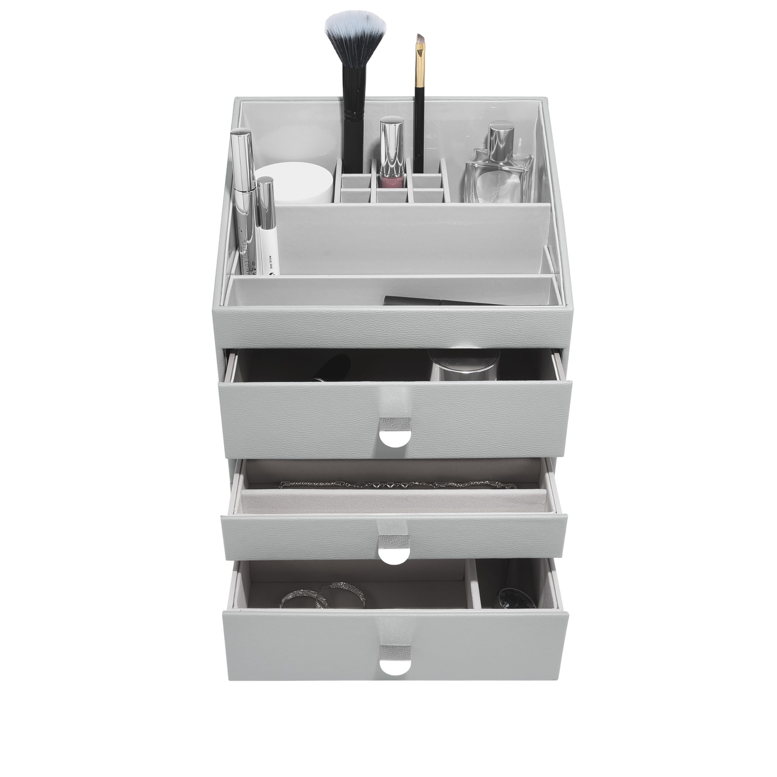 Stackers Pebble Grey Classic Makeup Set Of 3