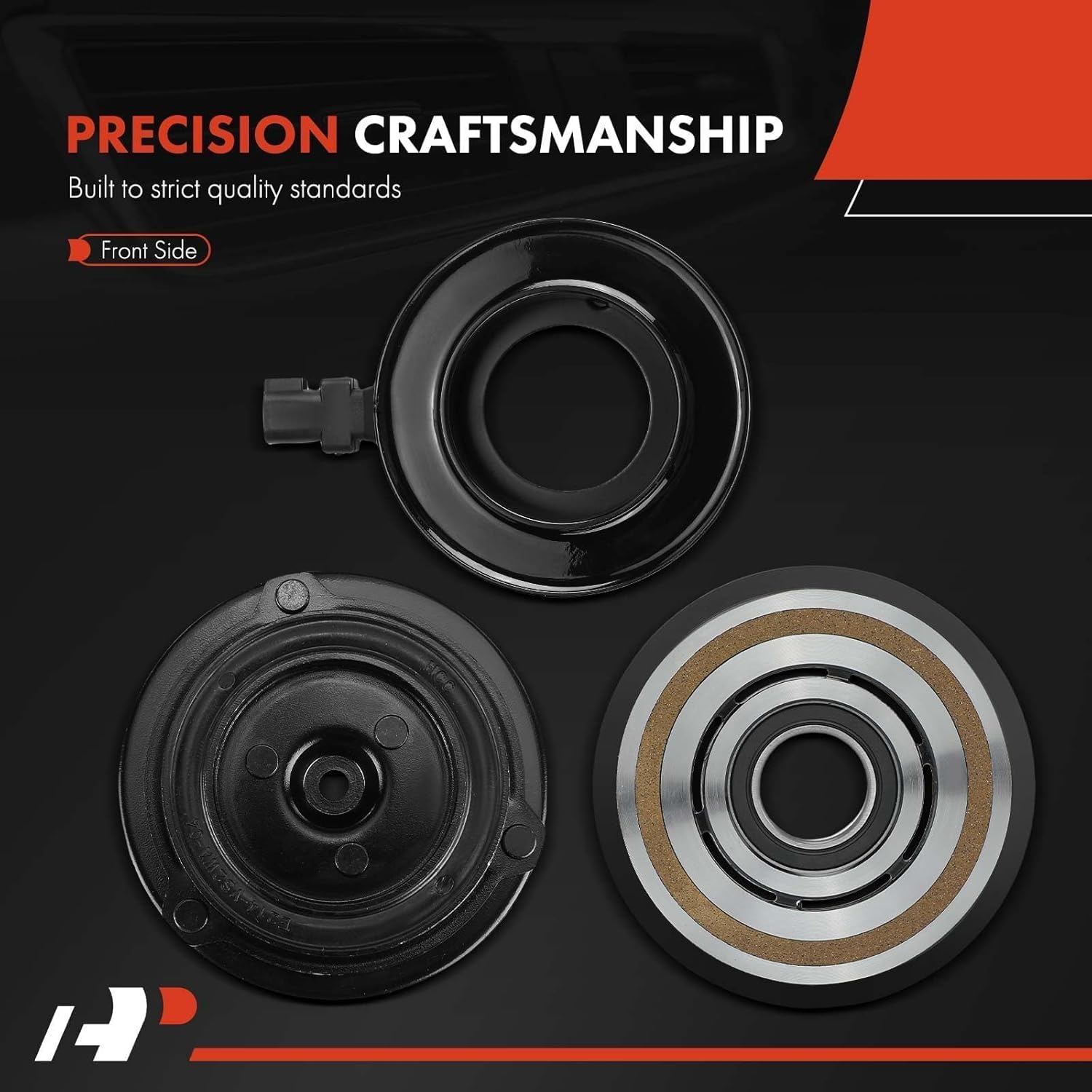 A-Premium Air Conditioner AC Compressor Clutch Kit Compatible with Jeep Grand Cherokee 2011-2016 & Dodge Charger 2011-2013, Challenger 2011-2014, Durango 2011-2015 & Chrysler 300 2011-2013, 3.6L