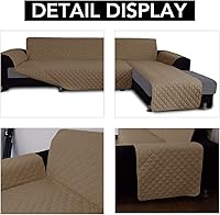 Vista 4 de Easy-Going - Funda reversible para sofá en forma de "L", sofá seccional, protector de muebles para mascotas, perros y gatos