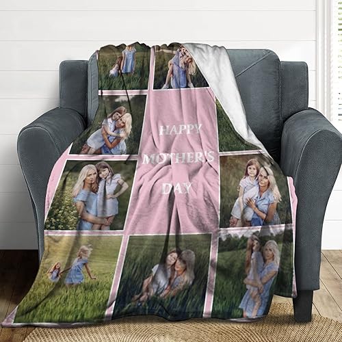 Miniatura 7 de Manta personalizada con texto fotográfico, manta con imagen para bebé, madre, padre, adultos, amigos, amantes, perros, mascotas, manta de franela de