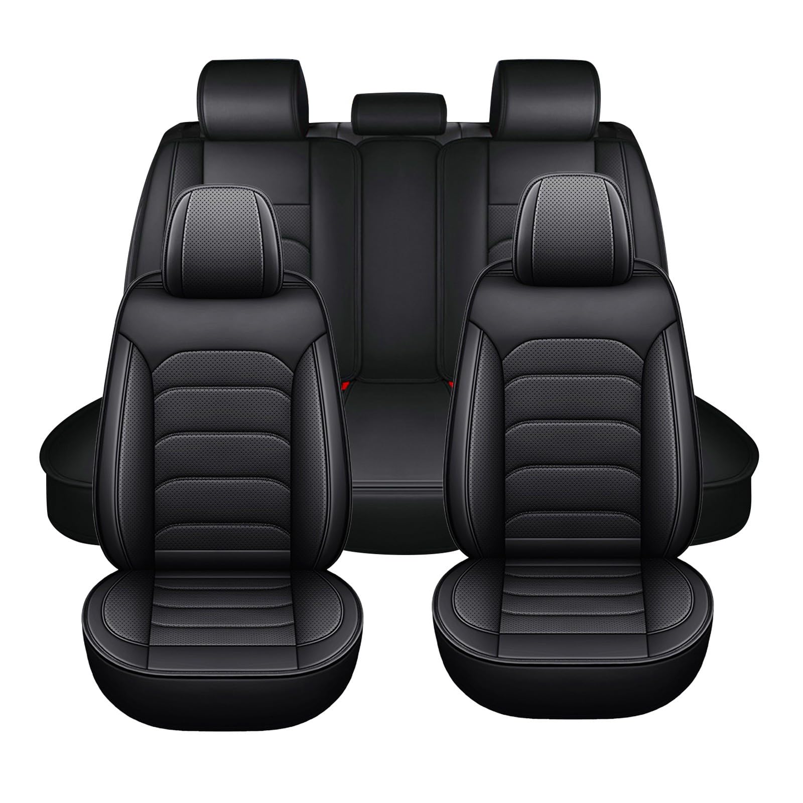 Autositzbezüge Set für Mercedes E-Class W214 W213 W212 | Auto-Schonbezüge Set Vorne für Fahrersitz & Beifahrer | Autozubehör Geschenke für Frauen und Männer | Schwarz