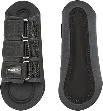 SmartEquine Neoprene Splint Boots for Horses | Premium Leg Protection and Support Boot for Equine Comfort | Durable, Flexible Horse Support Boots for Enhanced Performance and Safety Large L