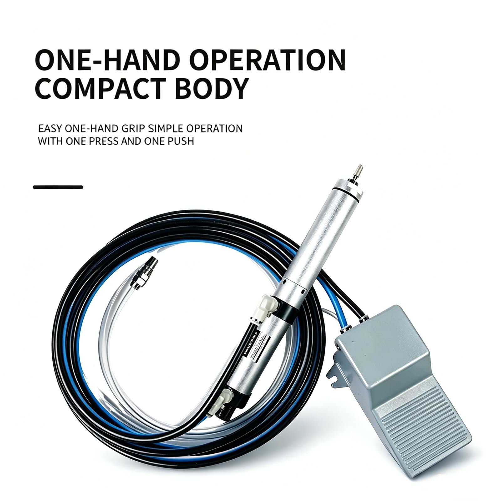 Bomba desoldadora neumática, herramienta de succión de estaño con gran potencia, manejo con una sola mano y boquilla de silicona; ideal para reparación de placas de circuito, soldadura de PCB