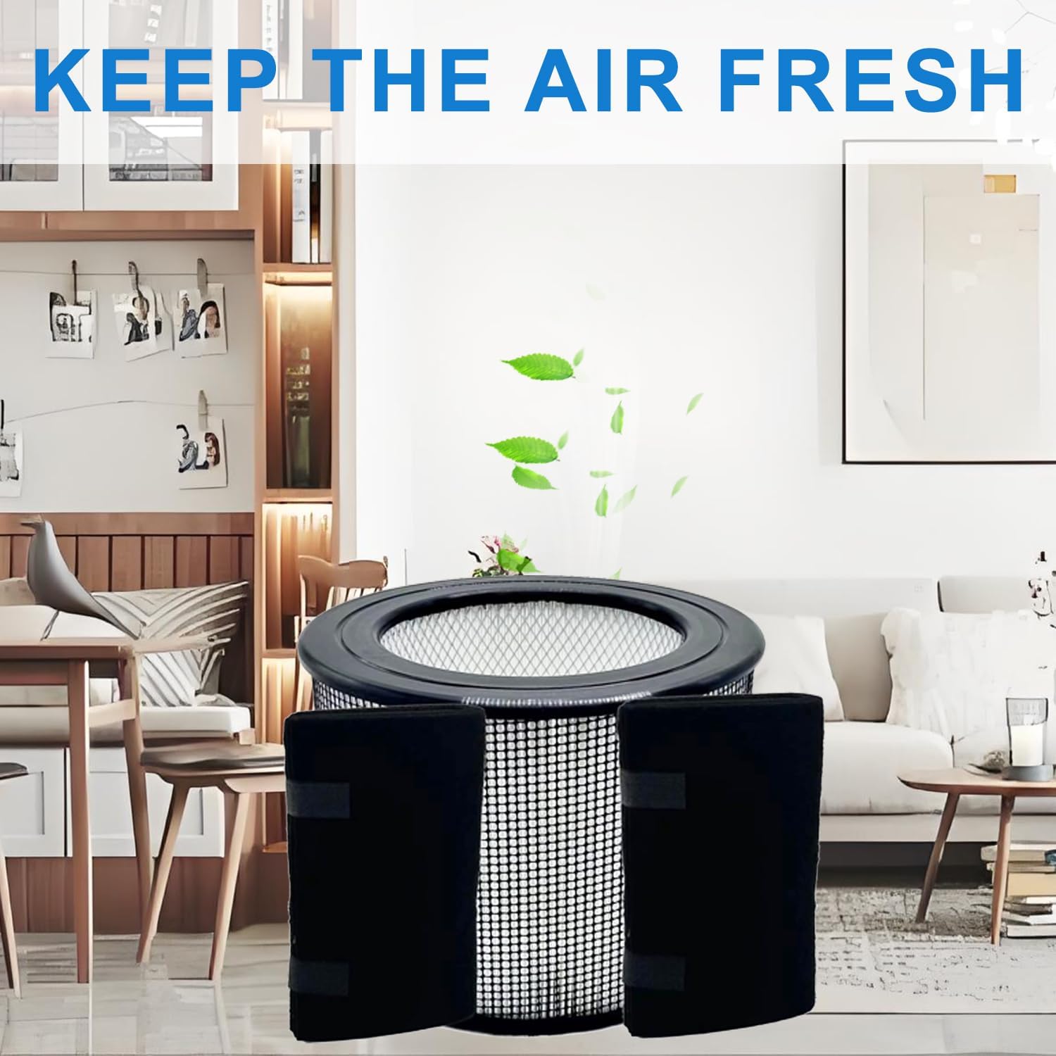 Replacement Air Filter 50250-S Compatible With Honeywell 50250 50250-S Purifier Part 24000 24500,H13 True HEPA Filtration Activated Carbon Filter(1 HEPA + 2 Carbon Pre-Filter) - Image 6