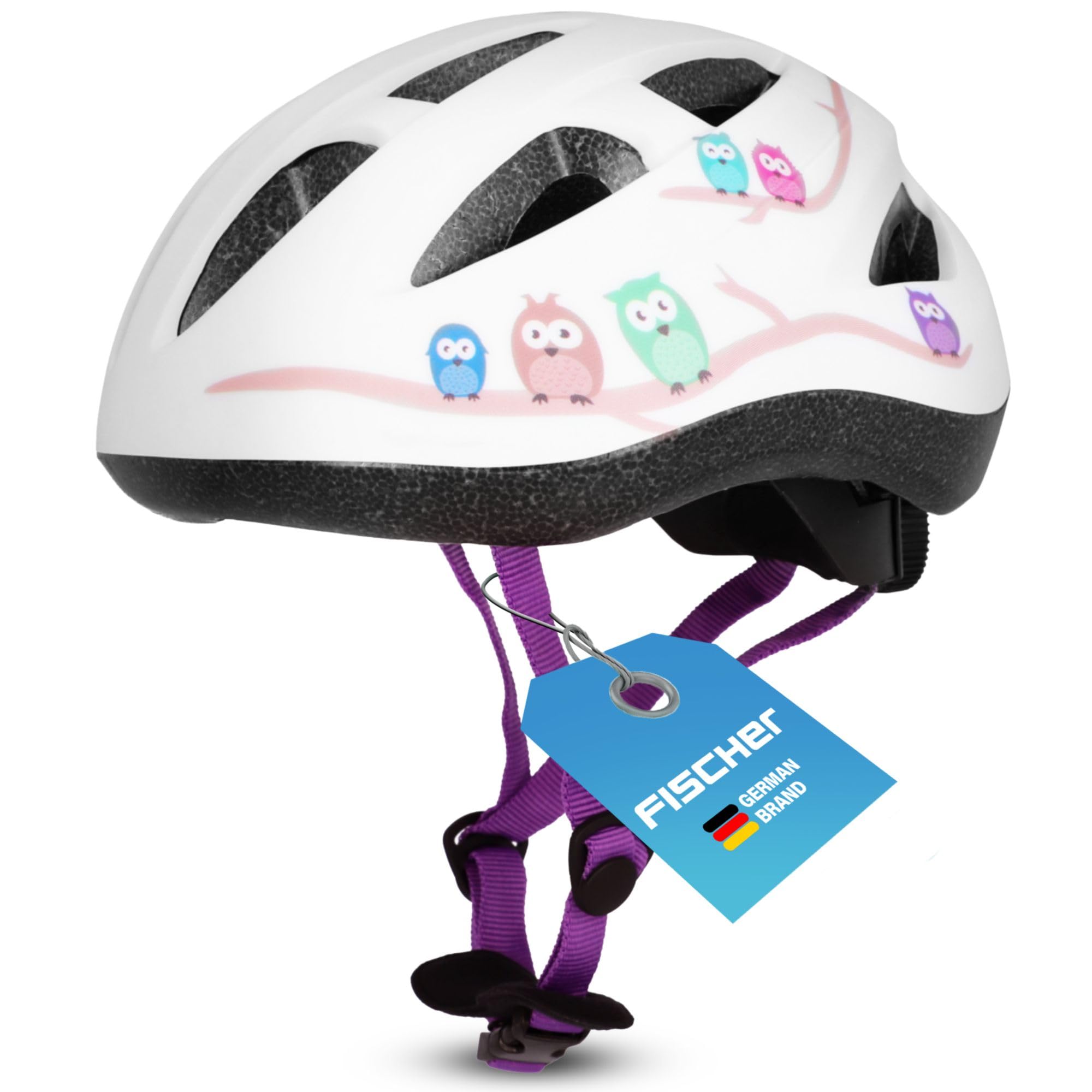 Fischer Fahrradhelm Eule Bike/Scooter Helmet, Children, Owl, Extra-Small/Small Sports & Outdoors