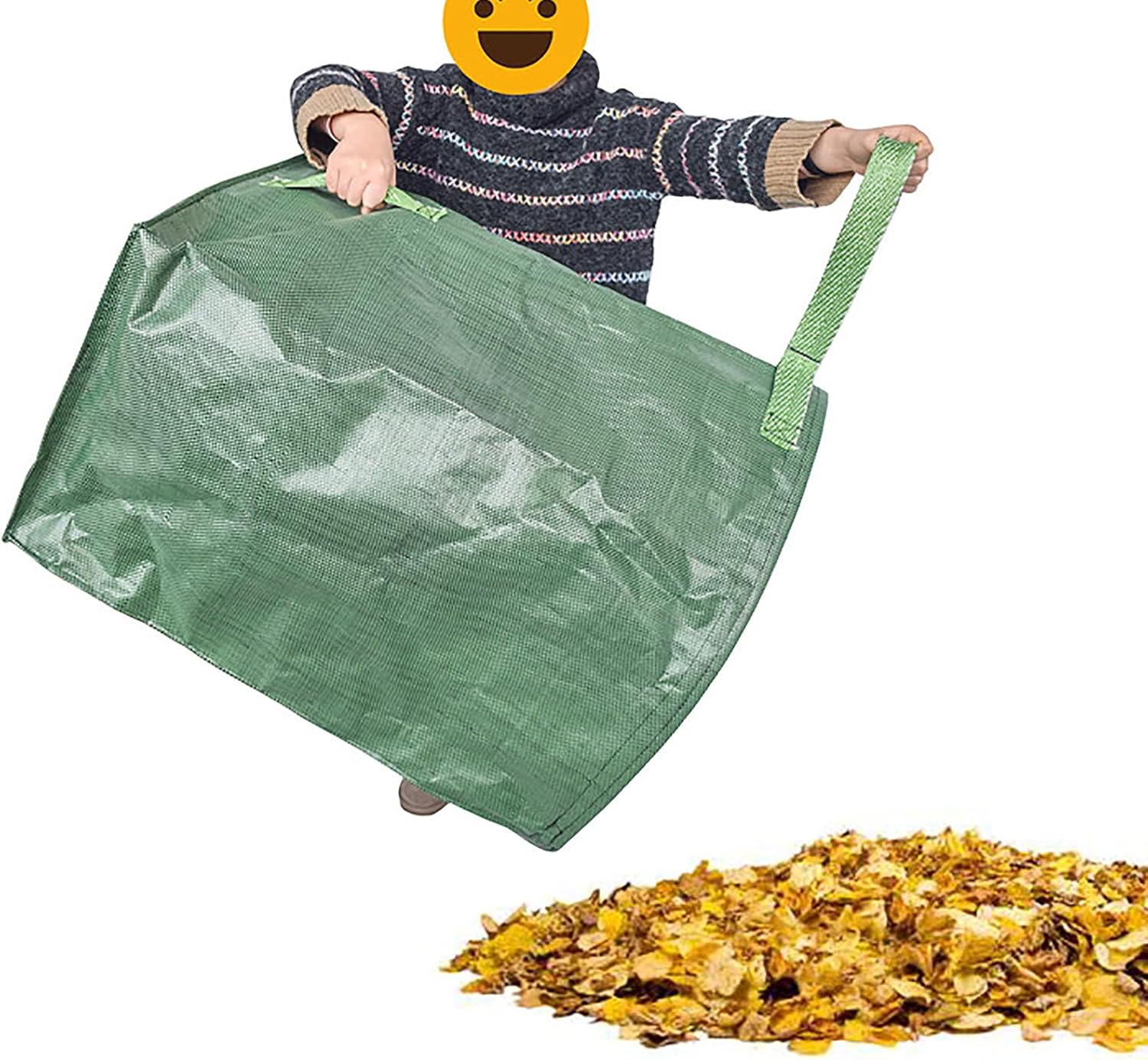 Garden Sacks, Reusable Waste Bags With 1 Pair Of Gardening Work Gloves, Heavy Duty Handles