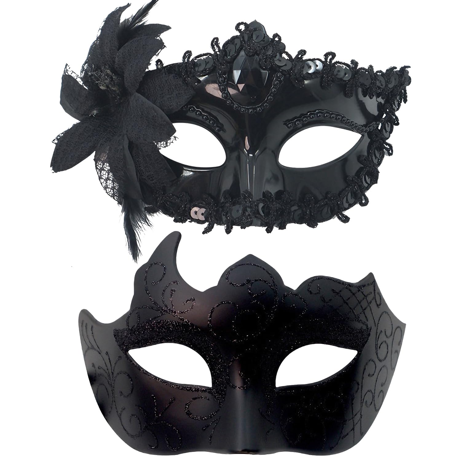 WFKKMEQ Couple Masquerade Masks
