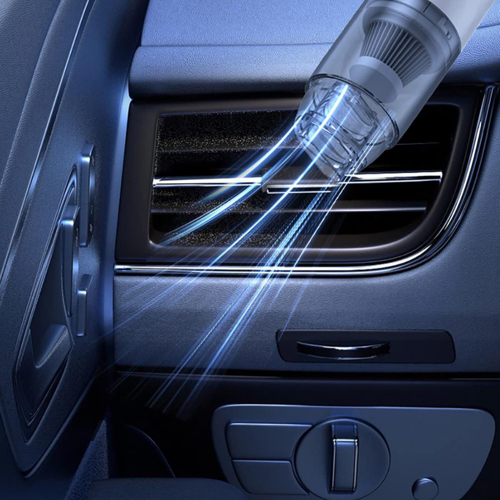 Aspirapolvere per Auto Ricaricabile 13000PA, Aspirapolvere Portatile con Aspirazione Potente, Leggero, Bagnato, per Casa, Ufficio, Auto e Animali Domestici,Rosso