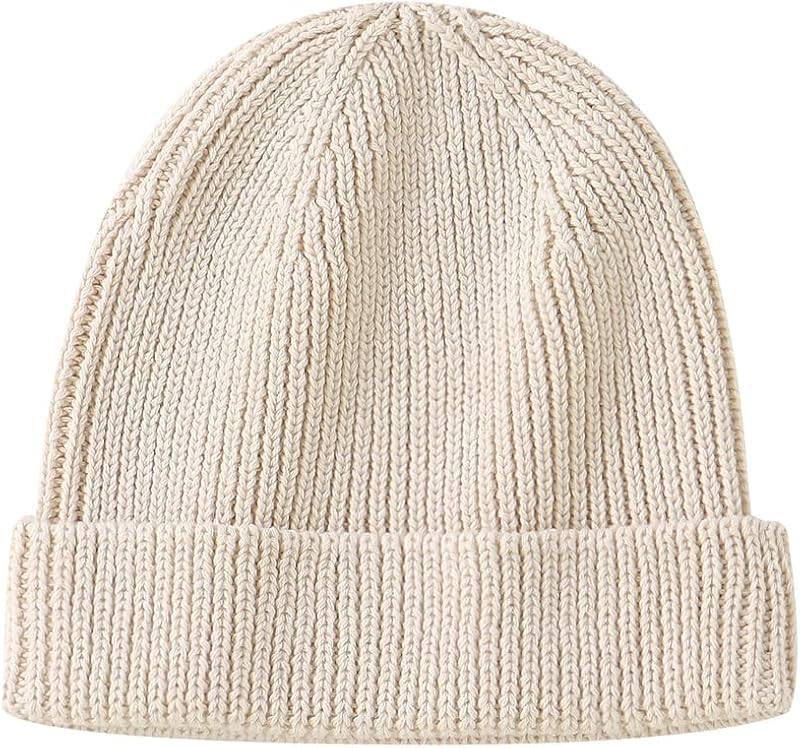 Cotton Baby Beanie Toddler Winter Hat for Boys Girls | Knit, Warm, Skull Cap, 0-8 Years