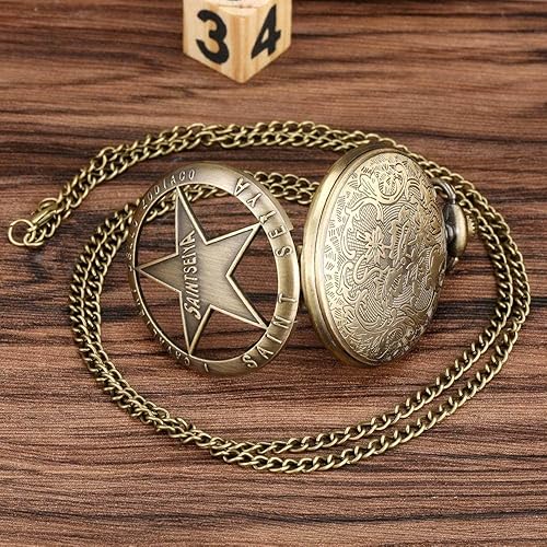Miniatura 4 de Delicado Saint Seiya ahuecado hacia fuera cubierta de bolsillo reloj para hombres delgado cadena colgante reloj para las mujeres