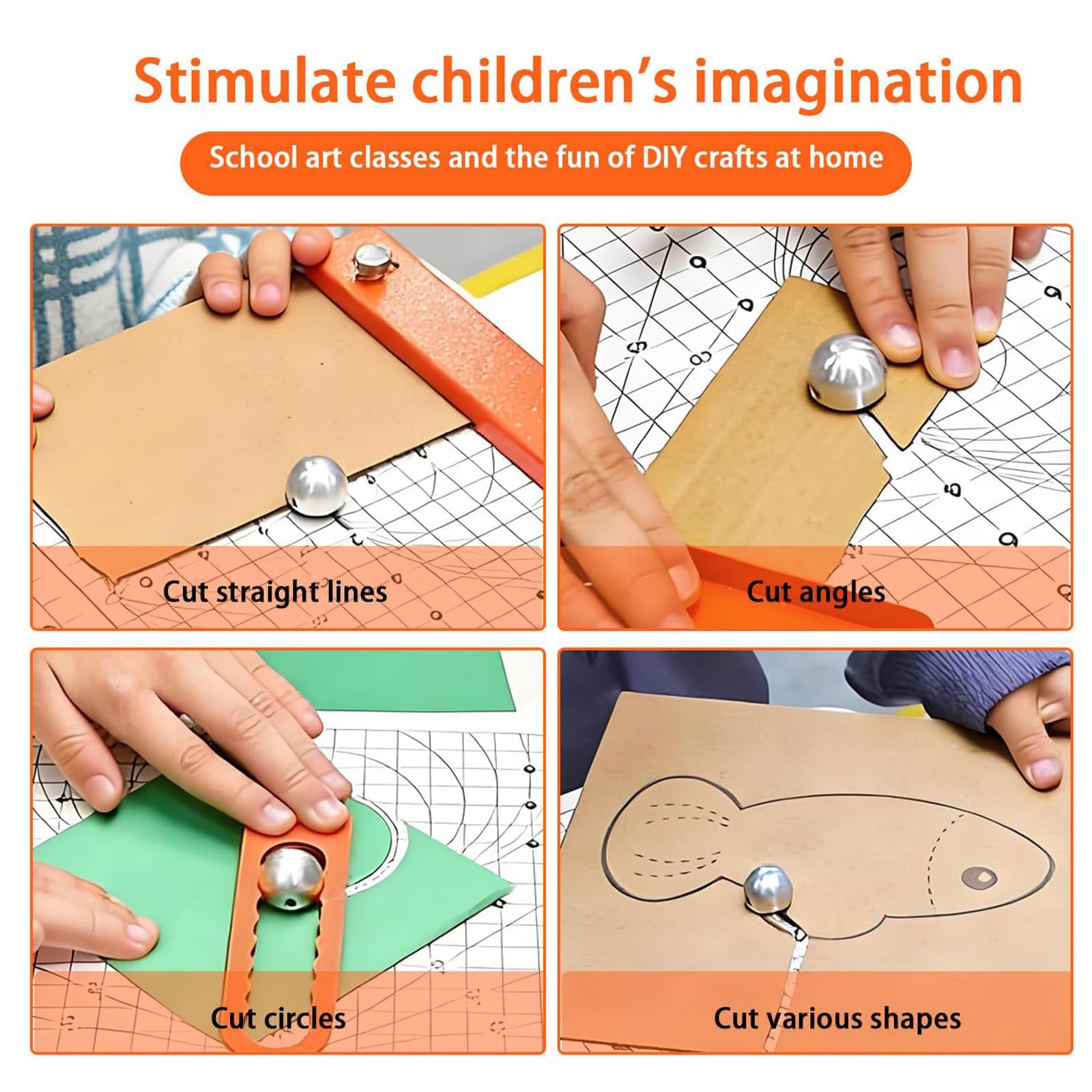 Taglierina per Cartone Sicura per Bambini, Taglierina Elettrica per Cartone Ondulato, Spessore 0-4 Mm, per Bambini E Bambine dai 5 Anni in su, STEM, Costruttore di Modelli 3D Fai-da-Te