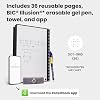 Rocketbook Core Reusable Spiral Notebook, Executive Size 15 cm x 22.4 cm, Black - Dotted Pages, App-Connected, Erasable, Durable Cover, Ideal for School, Work, and Creative Projects