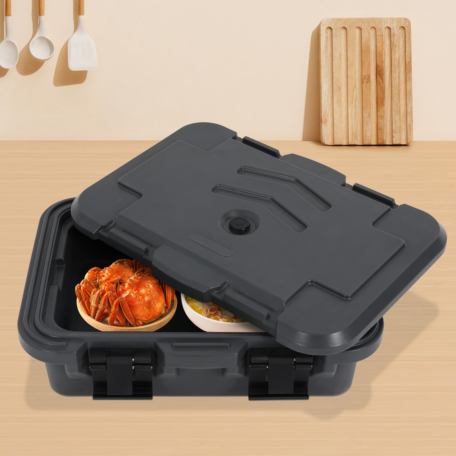 Cassetta refrigerante isolata da 15 l, per bevande, birra e ghiaccio | Contenitore refrigerante da picnic, da campeggio, riutilizzabile, isolato, per buffet, campeggio, feste, 63 x 44 x 21 cm