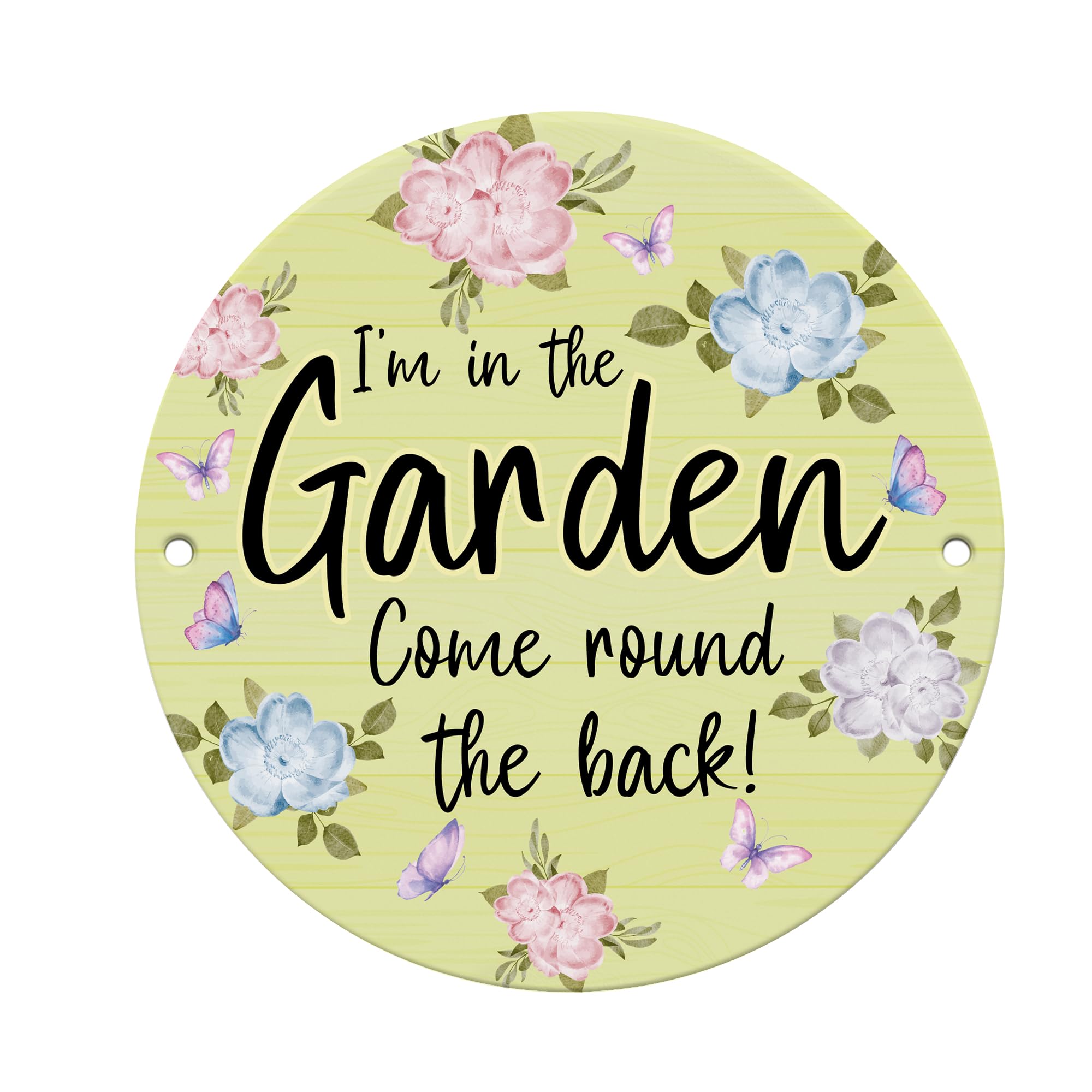 Red Ocean Im In The Garden Sign Acrylic Garden Sign Outdoor Garden Plaque For Outside Funny Shed Sign Yard Signs Summerhouse Decor Keepsake