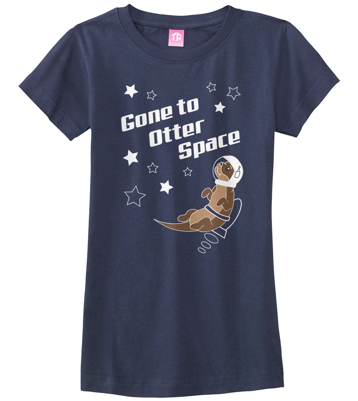 Big Girls' Gone to Otter Space Fitted T-Shirt