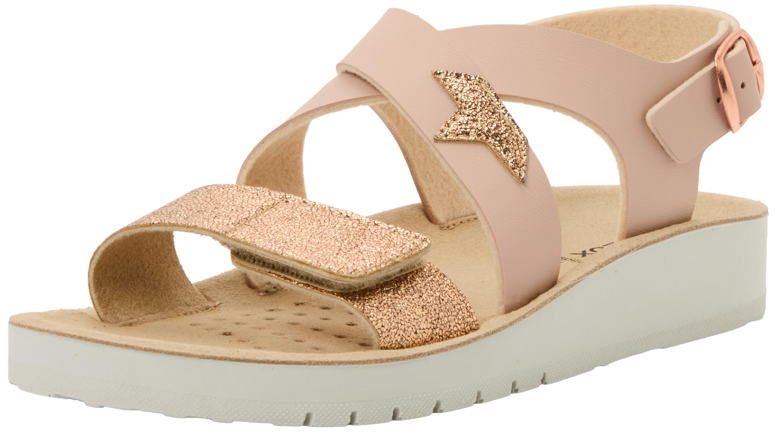 Geox J COSTAREI GI Sandal, LT Rose/Rose Gold, 30 EU